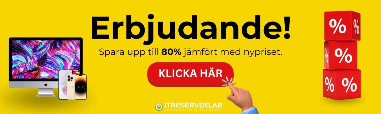 Erbjudanden på begagnad elektronik – Fynda innan det tar slut | Itreservdelar.se