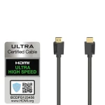 Kabel HDMI High Speed 8K 48Gbit/s Svart 1.0m