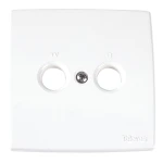 Lock för TV/Radio Uttag Vit