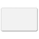 Plastkort vit matt 0,76 mm