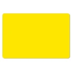 Plastkort gul blank 0,76 mm