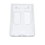 Vertikalt b&auml;rfodral i klar h&aring;rd plast f&ouml;r 2 kort