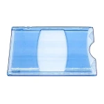 Etui bl&aring; transparent plast