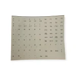 Danskt tangentbordslayout (Grå) för påklistring