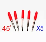 5 stk. knivpaket, Roland - Redsail Reflex folie knivar 50º, offset 0.75mm