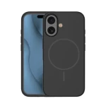 iPhone 16 MagSafe-fodral i silikon, tunt – svart