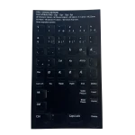 Tangentbordsetikett – Dansk layout – Svart – DELL/Lenovo-tangentbord