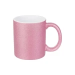 Glittermuggar i rosa f&auml;rg f&ouml;r sublimering &ndash; 36 st.