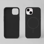 iPhone 15 Magsafe-skal Silikon Tunn - Svart