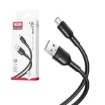 Kabel XO NB212 USB - micro USB - 1 m - 2,1A - svart