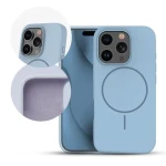 iPhone 13 MagSafe Skal Silikon Tunn - Ljusbl&aring;