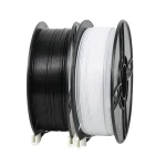 SKILPRO &ndash; Flexible PLA++ filamentpaket &ndash; Vit och svart &ndash; 2 x 1 kg