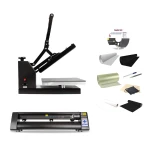 Skyltar och textiltryck Startpaket Ekonomi med Redsail 70cm Sk&auml;rplotter och V&auml;rmepressar