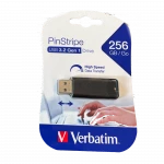 256GB USB 3.2 - Verbatim PinStripe USB Drive