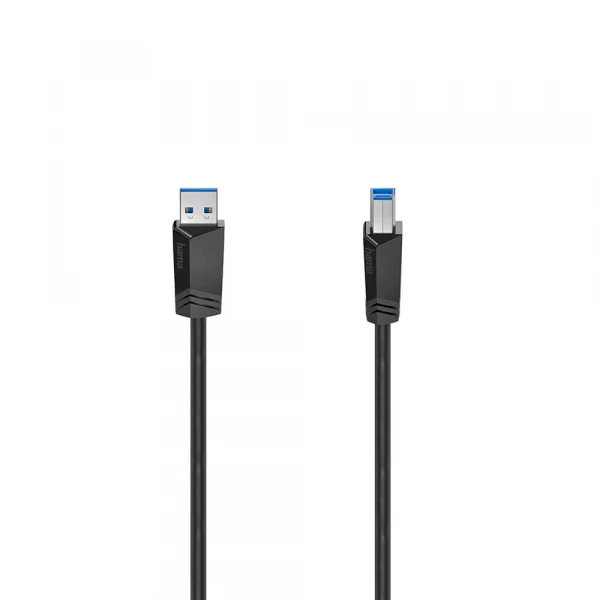 Billig USB 3.0 Kabel 5 Gbit/s 1,5m Svart - Höghastighetsdatakabel från HAMA Kabel USB 3.0 5 Gbit/s 1.5m Svart