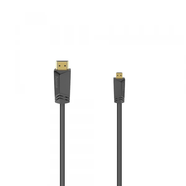 Kabel HDMI High Speed Typ A-D 4K 18 Gbit/s 1,5m Svart