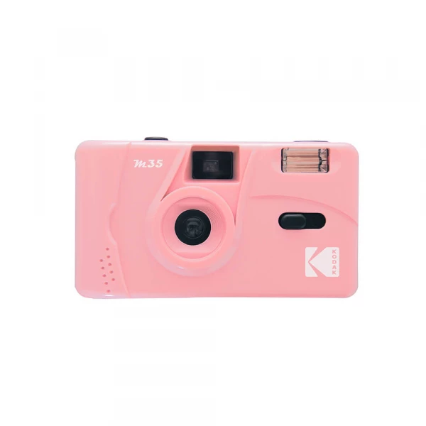 Billig Kamera M35 Pink - Återanvändbar Kodak Filkamera med Blixt Analog Kamera M35 Rosa