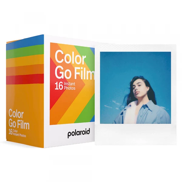 Billig Polaroid Färgfilm Go Vit Ram 2-pack - 16 Bilder till Din Polaroid Go-kamera Färgfilm Go Vit Ram 2-pack