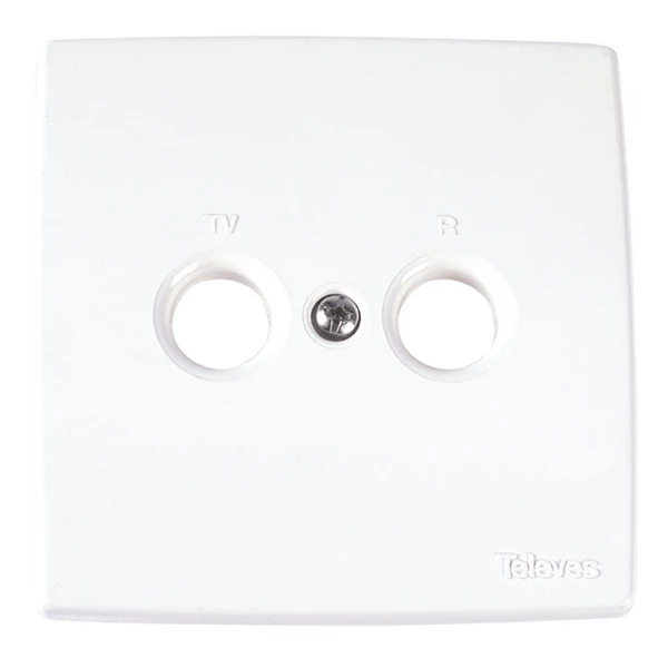 Lock för TV/Radio Uttag Vit