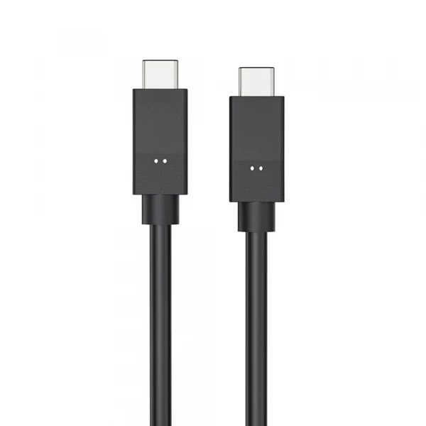 Billig Kabel USB-C till USB-C 3.1 5A/100W/10GB Gen 2 1,5m Svart - Snabb Laddning och Synkronisering | Köp Nu Kabel USB-C till USC-C 3.1 5A/100W/10GB Gen 2 1,5m Svart