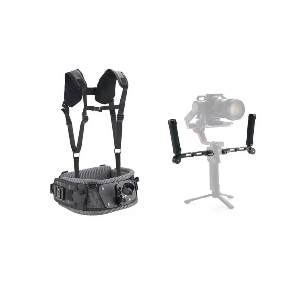 Billigt TILTA Lättvikts Gimbal Support System med Dubbelhandtag Lightweight Dual Handle Gimbal Support System