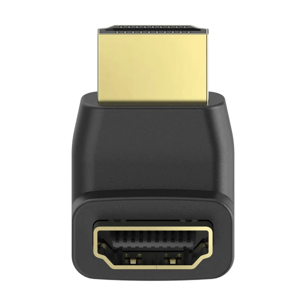Billig Adapter Hdmi 90 Grader Guld Svart Adapter Hdmi 90 Grader Gold Svart