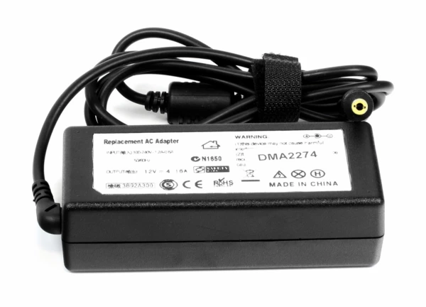 Billig LCD Monitor 50W 12V Strömförsörjning - Kompatibel & Snabb Leverans LCD Monitor 50W 12V 4.16A laddare med 5.5mm x 2.5mm stik - Kompatibel