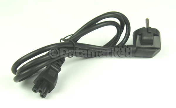 3-pin "Mickey Mouse" 220v strømkabel - 80cm Langt