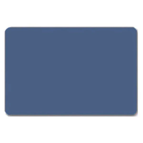 Plastkort bl&aring; blank 0,76 mm