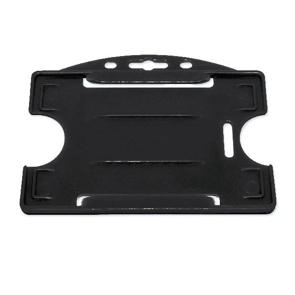 B&auml;retui i svart plast f&ouml;r 1 kort