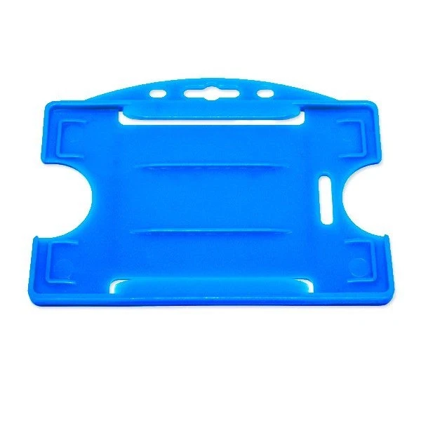 B&auml;rfodral i bl&aring; plast f&ouml;r 1 kort