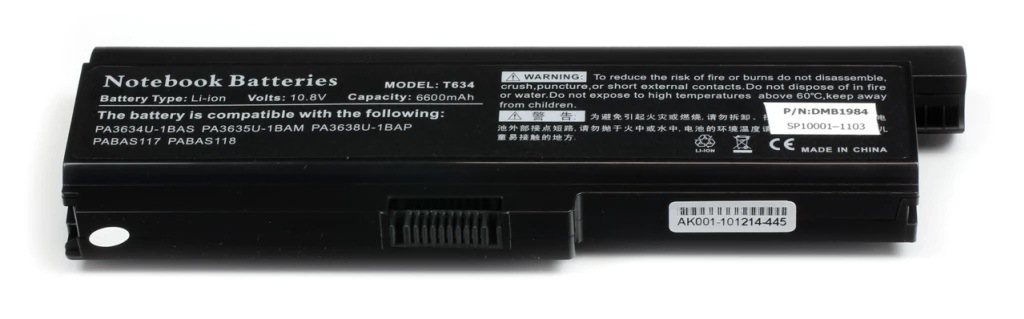 10.8V 6600mAh kvalitet litiumjonbatteri för Laptop 