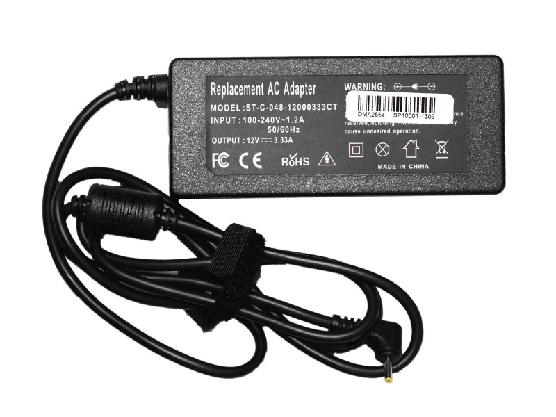 Samsung 40W 12V 3.33A strømforsyning med 2.35mm x 0.7mm Barrel - Kompatibel