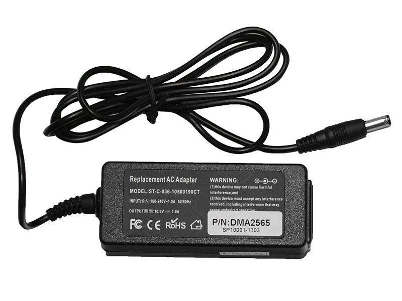 Sony 20W 10.5V 1.9A strømforsyning med 4.8mm x 1.8mm stik - Kompatibel