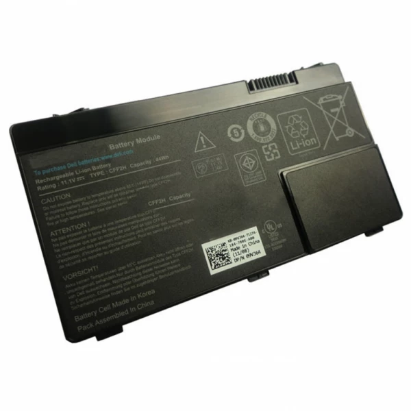 11.10V 4400mAh Bærbar kvalitets lithium ion batteri - hvid  - Black
