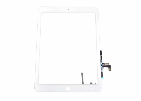 iPad Air / iPad 5 Digitizer touchpanel komplett - Vit med monterings-tejp och hemknapp iPad Air / iPad 5 Digitizer touchpanel komplett - Vit med monterings-tejp och hemknapp