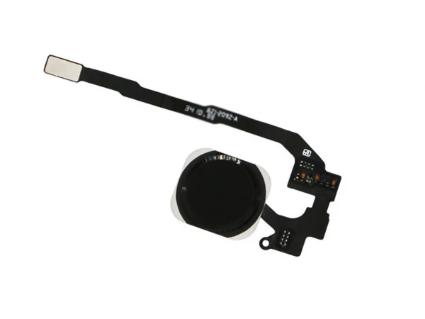 Billig iPhone 5S Hemknapp Flexkabel Svart - Köp här! iPhone 5S Home Knap Flex Kabel Ribbon - Sort