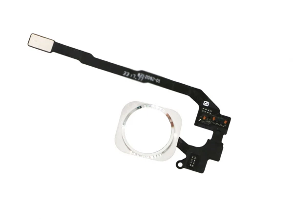 Billig iPhone 5S Hemknapp Flexkabel - Vit | Köp hos Datamarked ApS iPhone 5S Home Knap Flex Kabel - Hvid