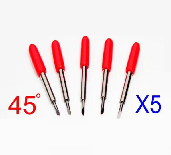 5 stk. knivpaket, Roland - Redsail Reflex folie knivar 50º, offset 0.75mm 5 stk. knivpaket, Roland - Redsail Reflex folie knivar 50º, offset 0.75mm