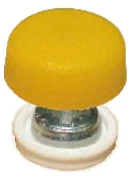 Skruvhatt RAL 1023 - 25 stk