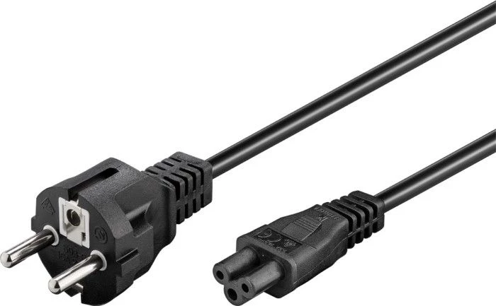 Billigt 3-stifts "Musse Pigg" 220V strömkabel - 180 cm långt 3-pin "Mickey Mouse" 220V strømkabel - 180 cm. langt