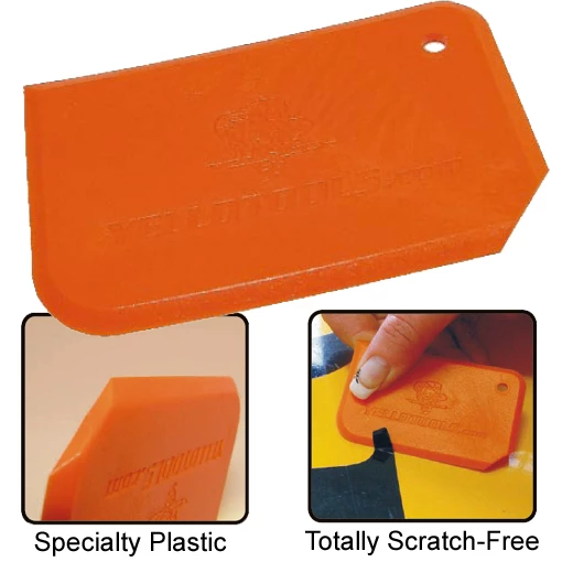 10 stk pk. YelloBlade plastmejsel/skrapa til avmontering av folie