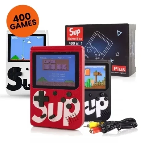 Retro mini-konsol Game SUP 400 spel – svart Retro mini-konsol Game SUP 400 spel – svart