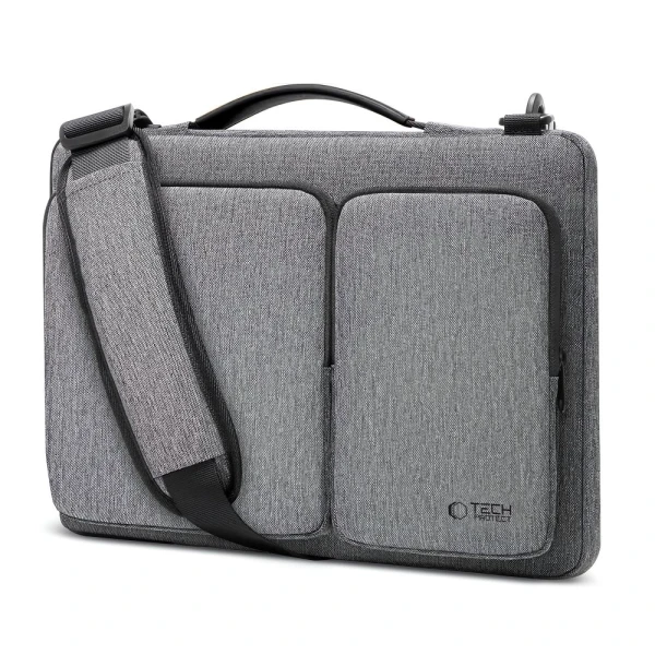 TECH-PROTECT Datorv&auml;ska DEFENDER bag laptop - 13" och 14" - crayon gr&aring;