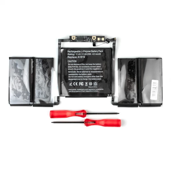 Billigt Batteri till Macbook Pro 13" A1706 (2016-2017) - Kvalitetsbatteri A1819 Batteri til Macbook Pro 13" Late 2016 Mid 2017 A1706 Touch Bar - batterimodel A1819