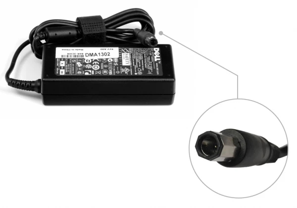 Billig Dell 65W 19.5V 3.34A Strömadapter - Köp nu med snabb leverans i Sverige Dell 65W 19.5V 3.34A laddare med Octagonal stik Pin in Tip (rhombic) - Original