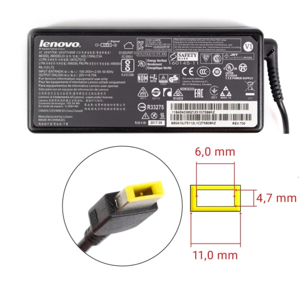 Lenovo 120W 19.5V 6.15A laddare