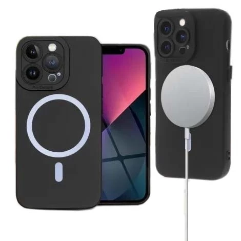 iPhone 12 Pro Skal Silikon MAGSAFE – Svart iPhone 12 Pro Skal Silikon MAGSAFE – Svart