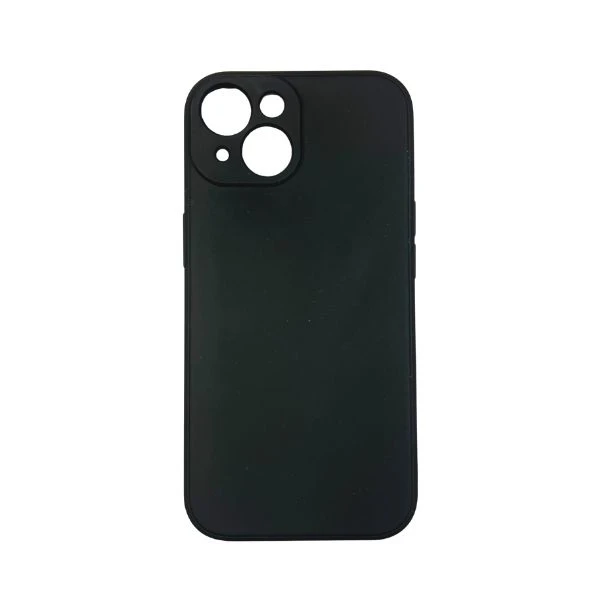 Billigt iPhone 15 BACK CASE MATT - Svart iPhone 15 BAKSIDA MATT - Svart