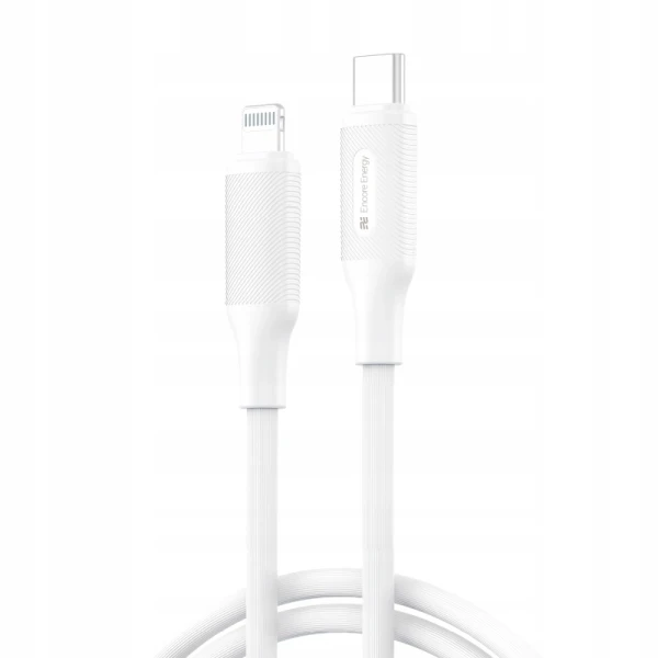 Billigt Encore Energy Lightning till USB C-kabel 27W - Vit Encore Energy Lightning till USB C-kabel 27W - Vit